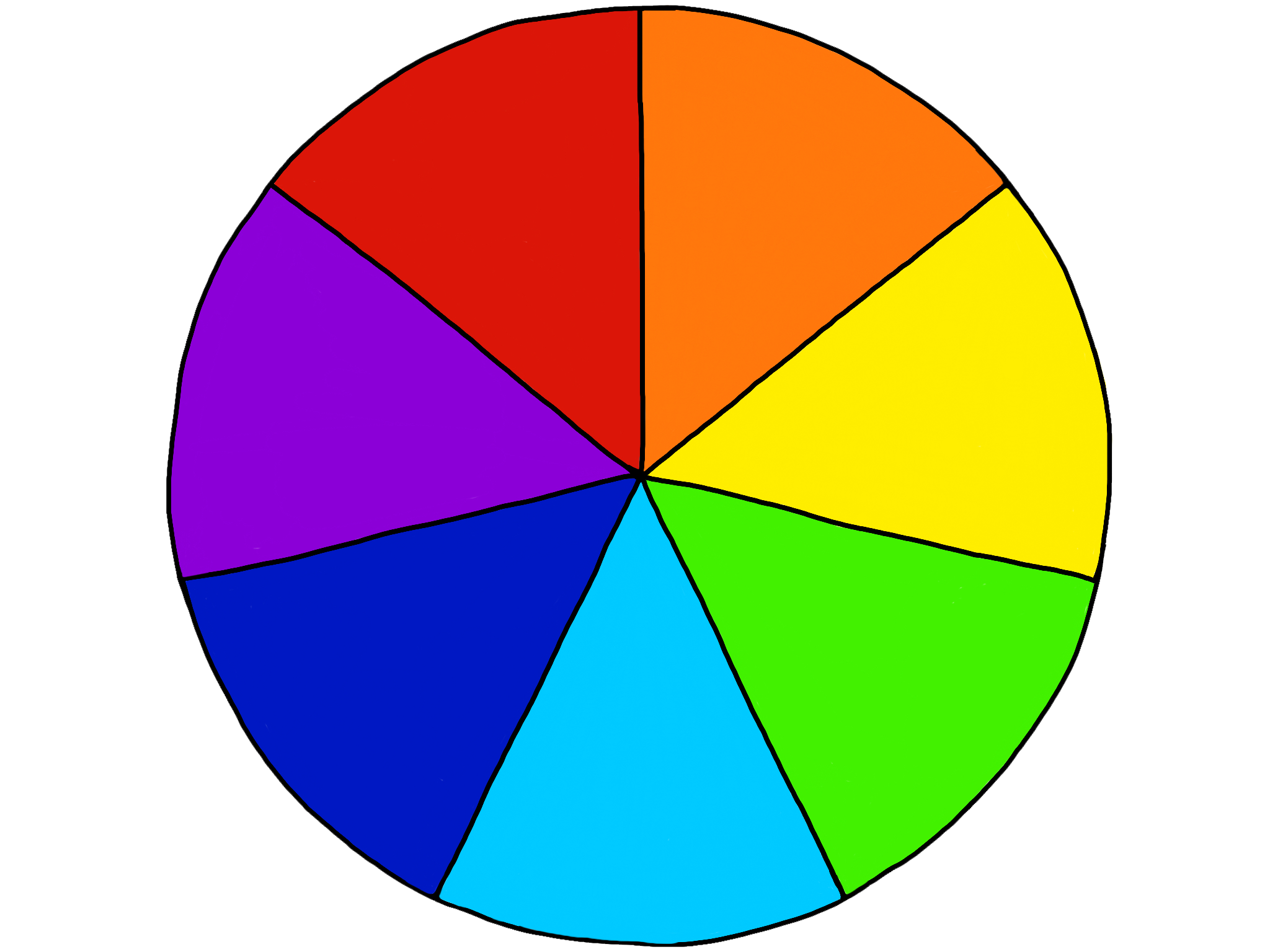 Круги дни недели. Круг разделенный на 7 частей. Разноцветные круги. Разноцветный круг с секторами. Цветовое колесо.